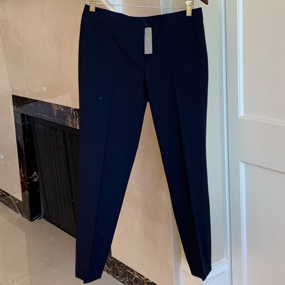 J.Crew Tollegno 1900 Navy Slacks